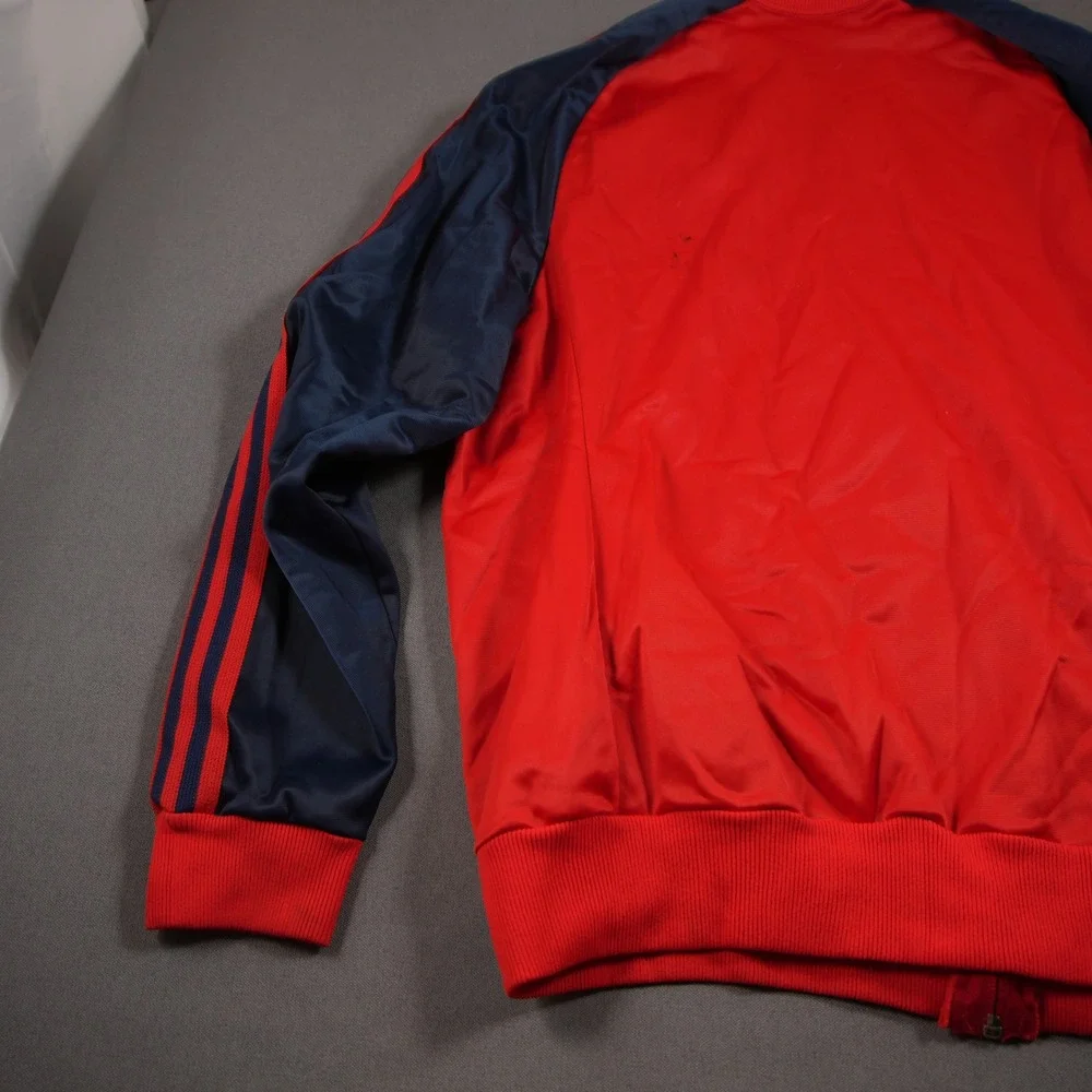 Vintage 70s Adidas ATP Keyrolan Three Stripe Raglan Men Track Jacket L Red Blue